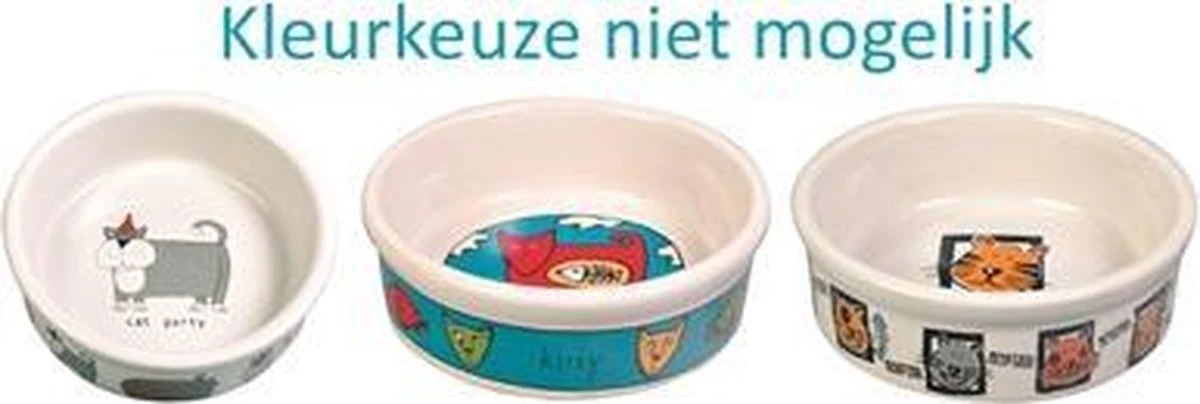 Trixie Voerbak Kat Keramiek Met Print Assorti (200 ML-12 CM) - Afbeelding 6