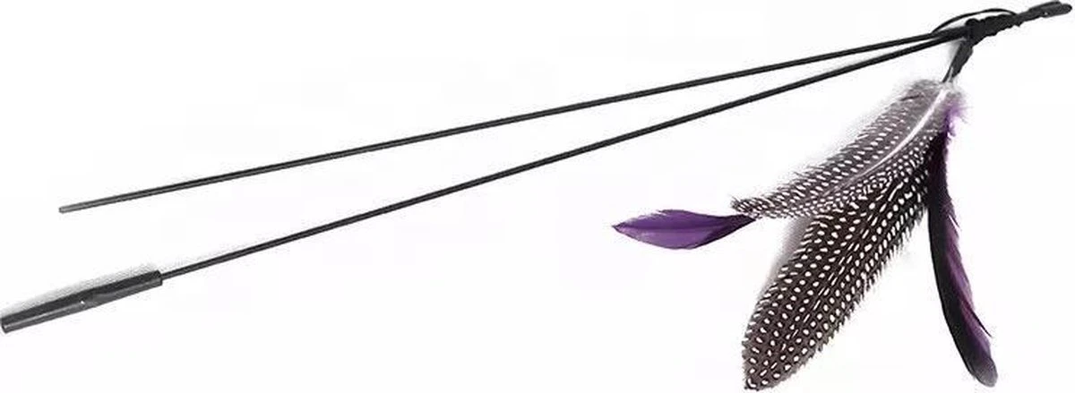 FUZLY - Kattenspeelgoed - Hengel Met Veer - +extra Veer - Kattenspeeltjes - Bewegend Kattenspeelgoed- Kattenspeeltjes Intelligentie - Kattenhengel - Kattenspeeltje Interactief - Afbeelding 2