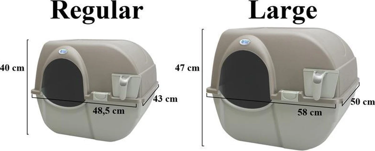 Omega Paw Zelfreinigende Kattenbak L - Zwart - Afbeelding 3