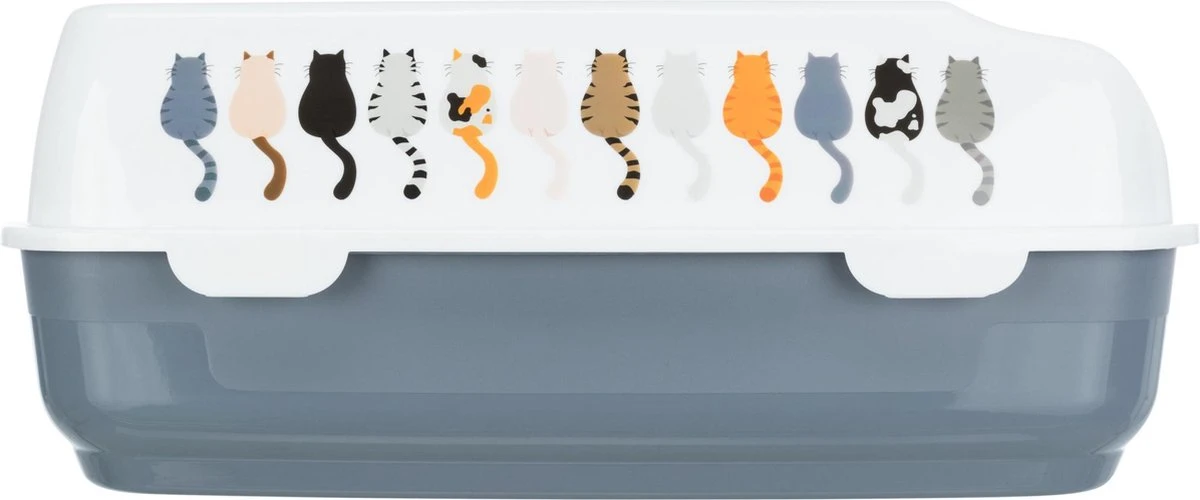 Trixie Kattenbak Delio Grijs/wit - Afbeelding 3