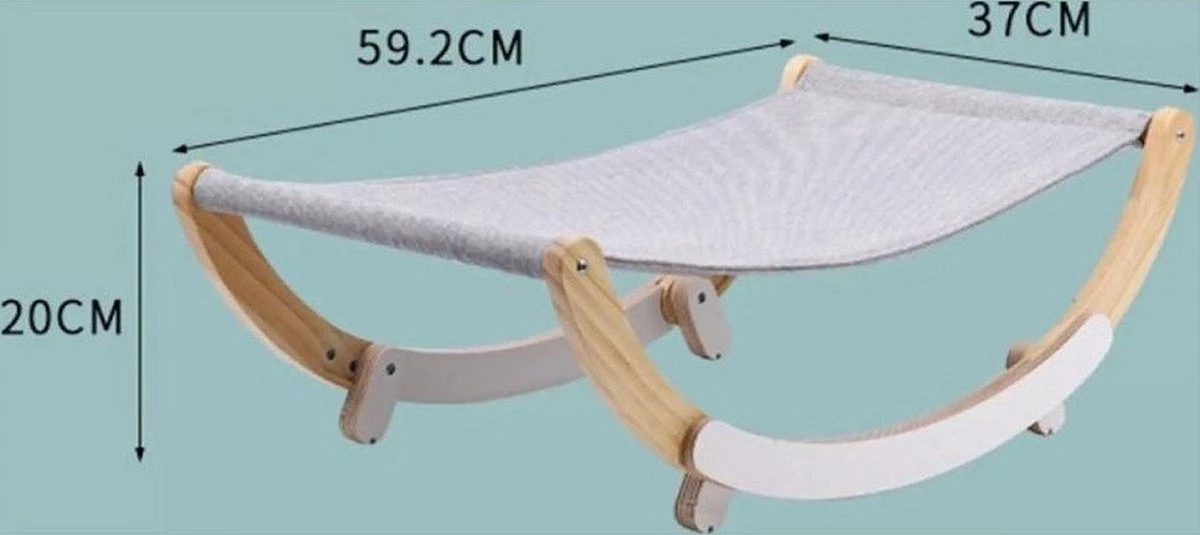 LuxeBass 2-In-1 Katten Hangmat | Hangmat Kat Met Optioneel Wiegfunctie | Wiegen Of Stabiel - Afbeelding 2