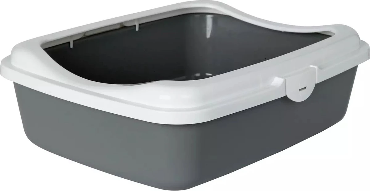 Pawise Kattenbak Laag Model - Open Kattenbak - Duurzaam En Gebruiksvriendelijk - 48x36 Cm - Plastic - Kleur Assorti