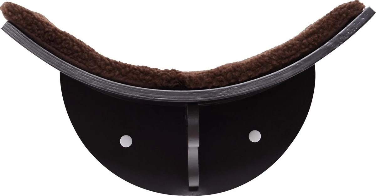 Merkloos Paws And Claws - Cat Shelf – Hangmat Kat – Kattenplank - Kattenbed - Wasbaar – Wandmontage – MDF - Bruin - Afbeelding 3