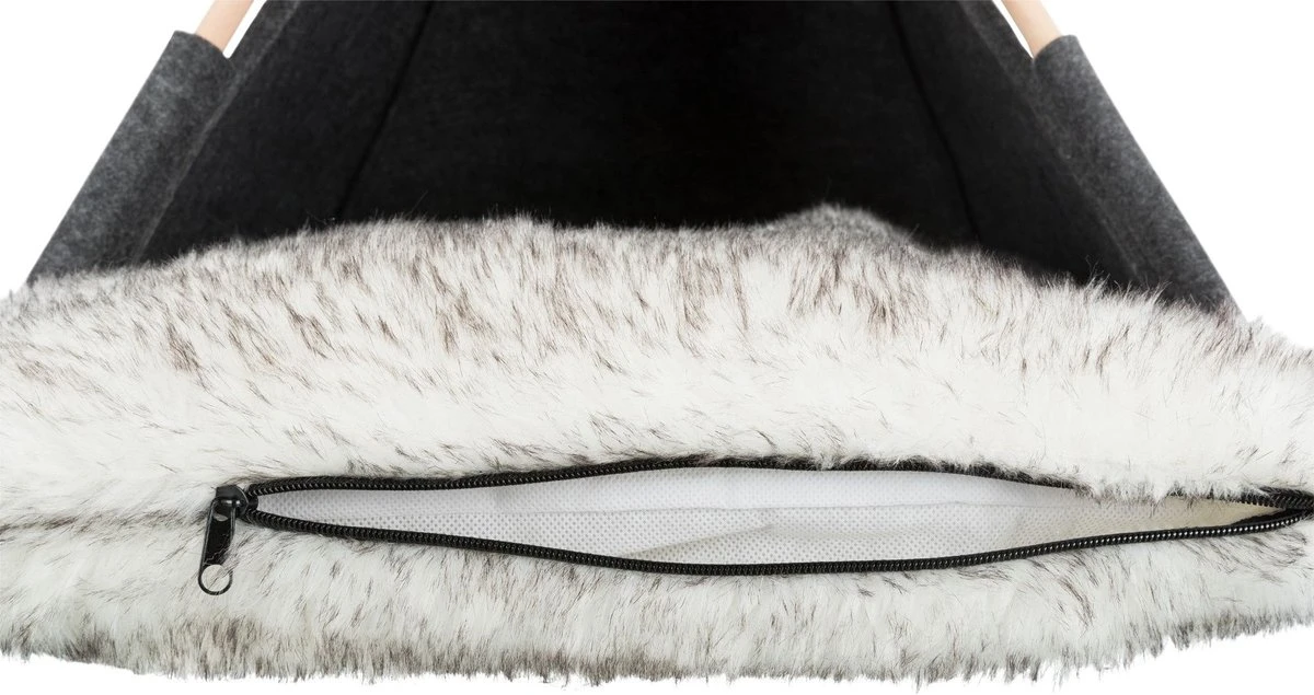 TRIXIE Huisdierengrot Tipi 55x65x55 Cm Vilt - Afbeelding 3