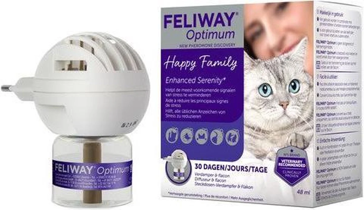 Feliway Optimum - Startset - 1 Verdamper Met 1 Vulling - 48 Ml - Anti-stress Voor Kat - Afbeelding 6