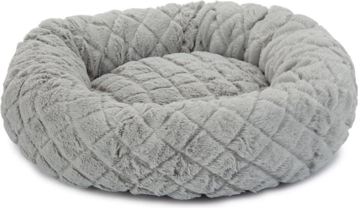 Beeztees Levisa - Kattenmand - Pluche - Grijs - 43x43x13 Cm