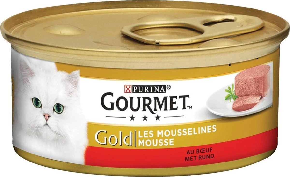 Gourmet Gold Mousse - Kattenvoer Natvoer - Met Tonijn, Lever, Kalkoen, Rund - 48 X 85 G - Afbeelding 8