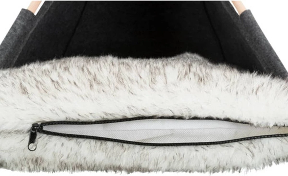 TRIXIE Huisdierengrot Tipi 55x65x55 Cm Vilt - Afbeelding 2