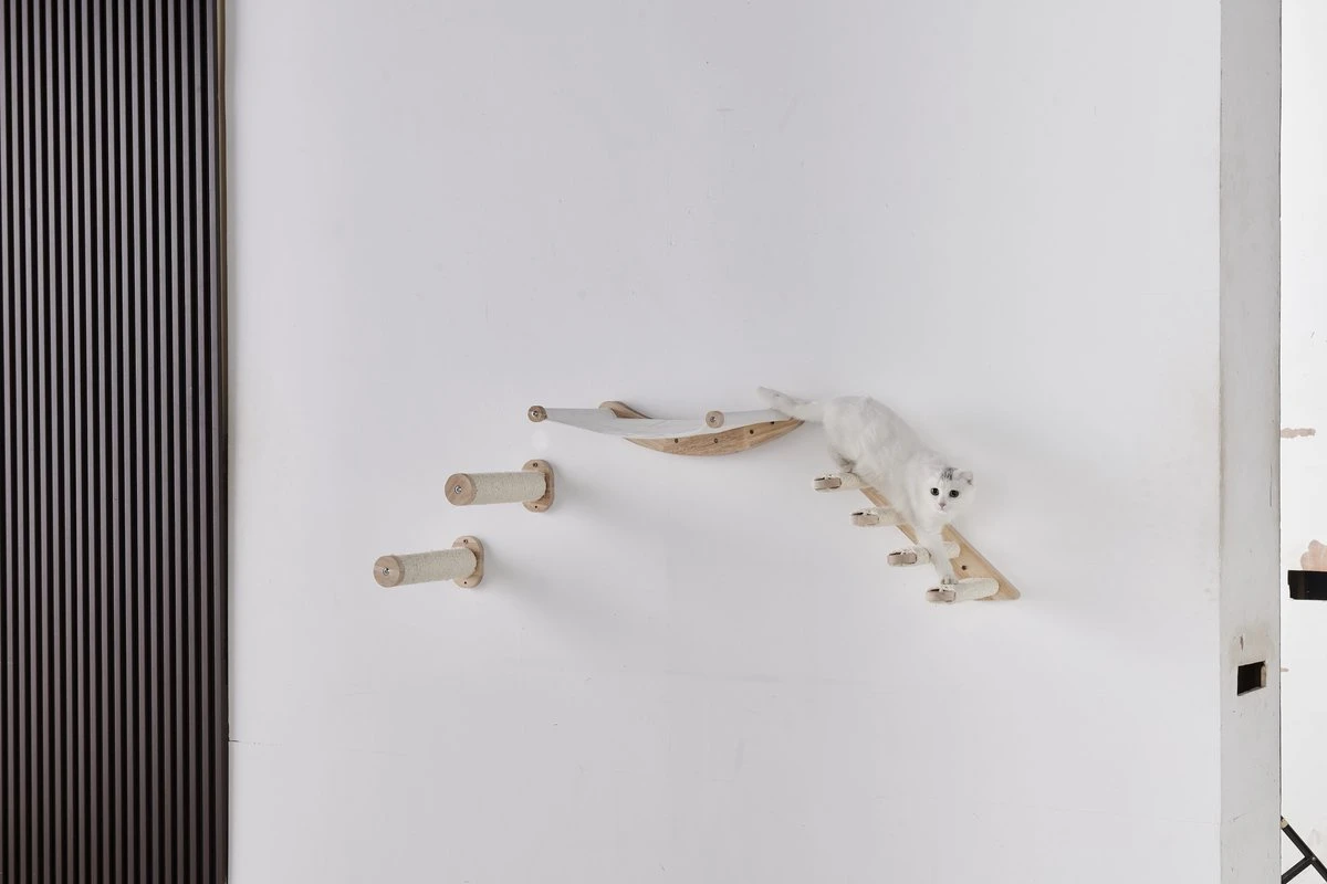 Klimmuur Kat XXL Editie - Krabpaal - Katten Klimmuur - Katten Klim Wand - Met Hangmat - Afbeelding 4