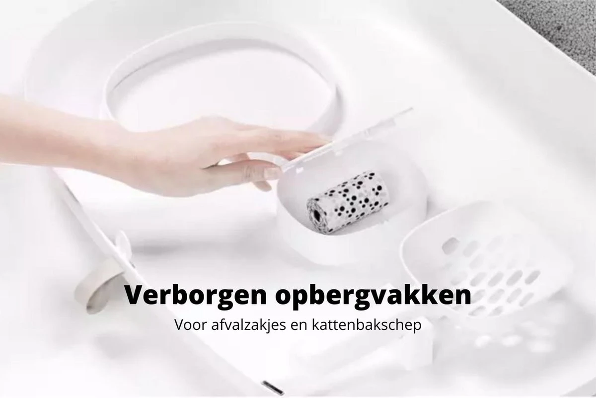 MakeSure Kattenbak Met Lade - Groen - 60 X 38 X 45 Cm - Design - Afbeelding 7