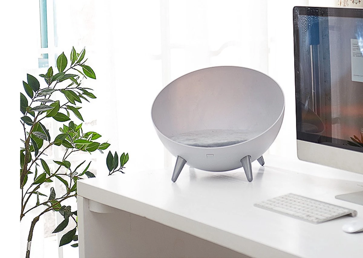 Cats&Co Hemisferische Designer Kattenstoel Kunststof Wit - Afbeelding 4