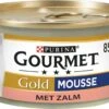 Gourmet Gold Mousse - Kattenvoer Natvoer - Zalm - 24 X 85 Gr