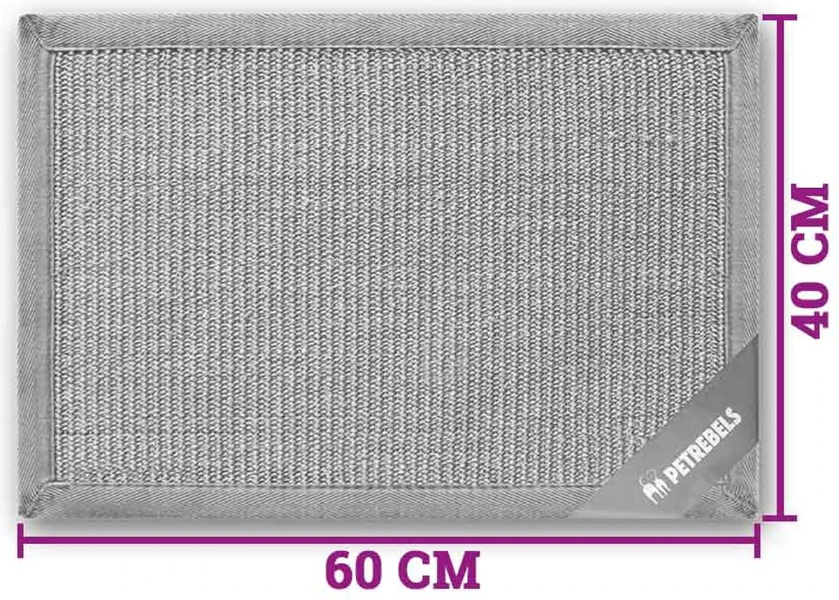 Petrebels Mastermat 60 Katten Krabmat - Grijs - 60 X 40 Cm - Zeer Sterk - Afbeelding 12