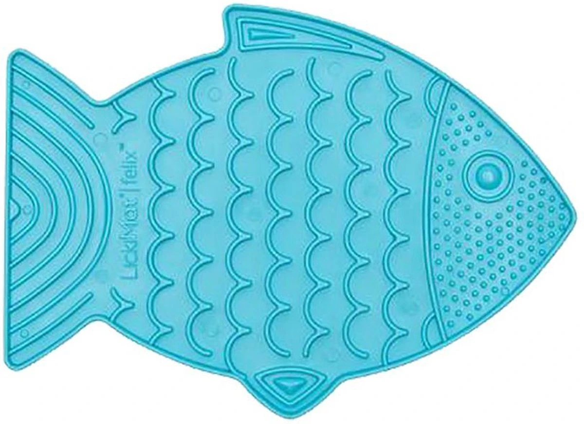 Lickimat Licki Mat Kat Likmat Felix Turquoise, 22 Cm. - Afbeelding 4