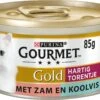 Gourmet Gold Hartig Torentje DUO - Kattenvoer Natvoer - Zalm & Koolvis - 24 X 85 Gram