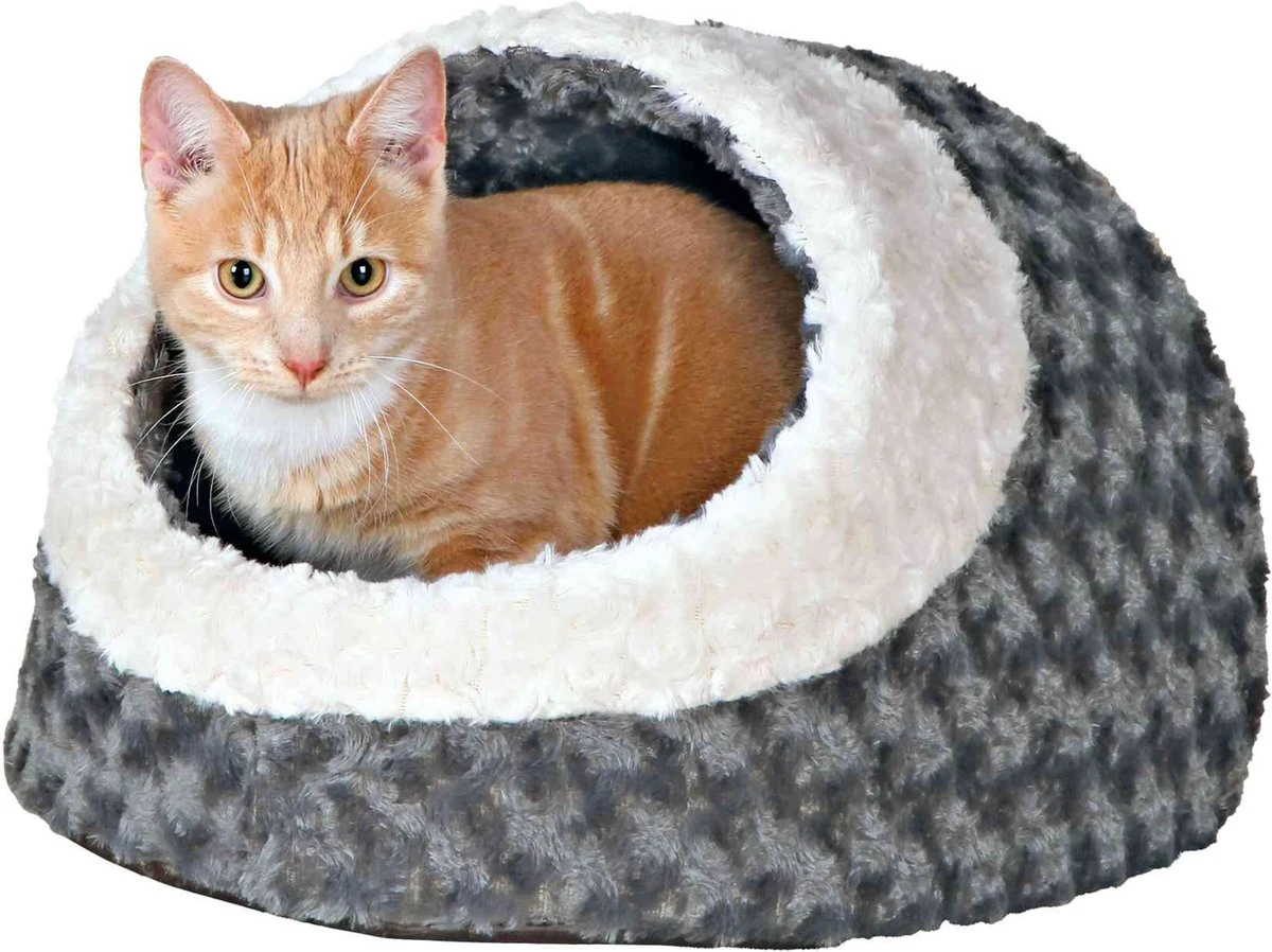 Trixie Kattenmand Iglo Kaline Grijs / Creme - 41X35X26 CM