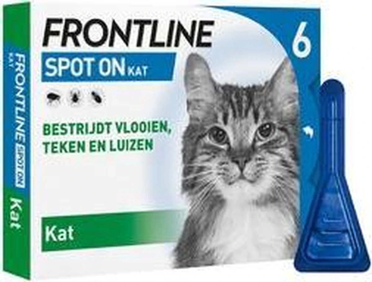 Frontline Spot-On Anti Vlooienmiddel Kat - 6 Pipetten - Afbeelding 11