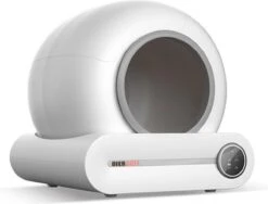 Dierboel Automatische Kattenbak - Zelfreinigende Kattenbak Met App - Ook Geschikt Voor Grote Katten 65L