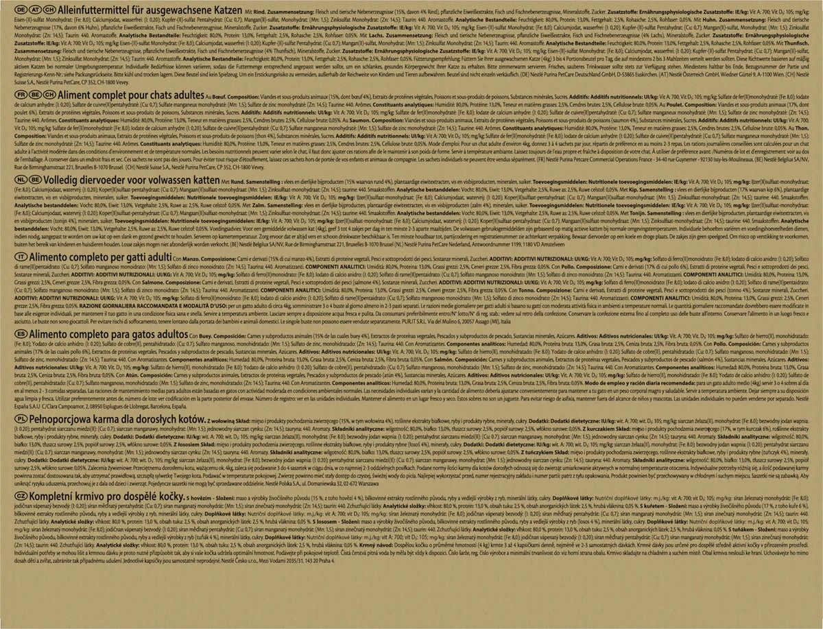 Purina One Gourmet Perle - Kattenvoer - Land En Zee - 96 X 85 Gram - Afbeelding 3