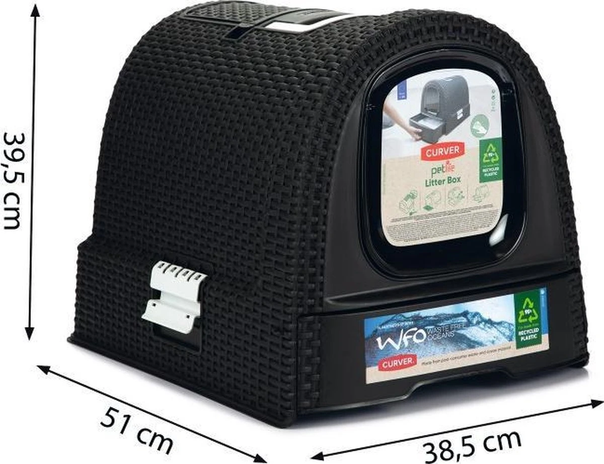 Curver Kattenbak - Antraciet - 51 X 38,5 X 39,5 Cm - Afbeelding 12
