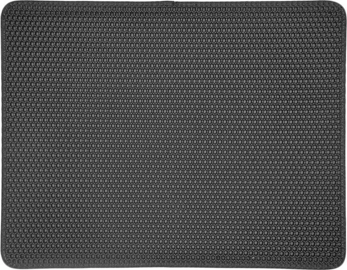 Nixnix - Kattenbakmat - 40 X 50 Cm - Waterdicht - Dubbele Laag - Honingraatstructuur - Uitloopmat - Placemat Kat - Schoonloopmat Kattenbak - Kattenbak Accessoires - Katten Grit Opvanger - Katten Mat - Afbeelding 2