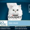 Gourmet Perle Duo – Kattenvoer Natvoer - Met Zalm En Koolvis, Zalm En Witvis, Zeevis En Tonijn, Sardine En Tonijn – 48 X 85 Gr
