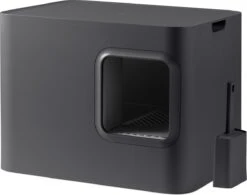 Hoopo® Dome Kattenbak Grijs - Kattenbak - Kattenbakschep - Kattenbakmat