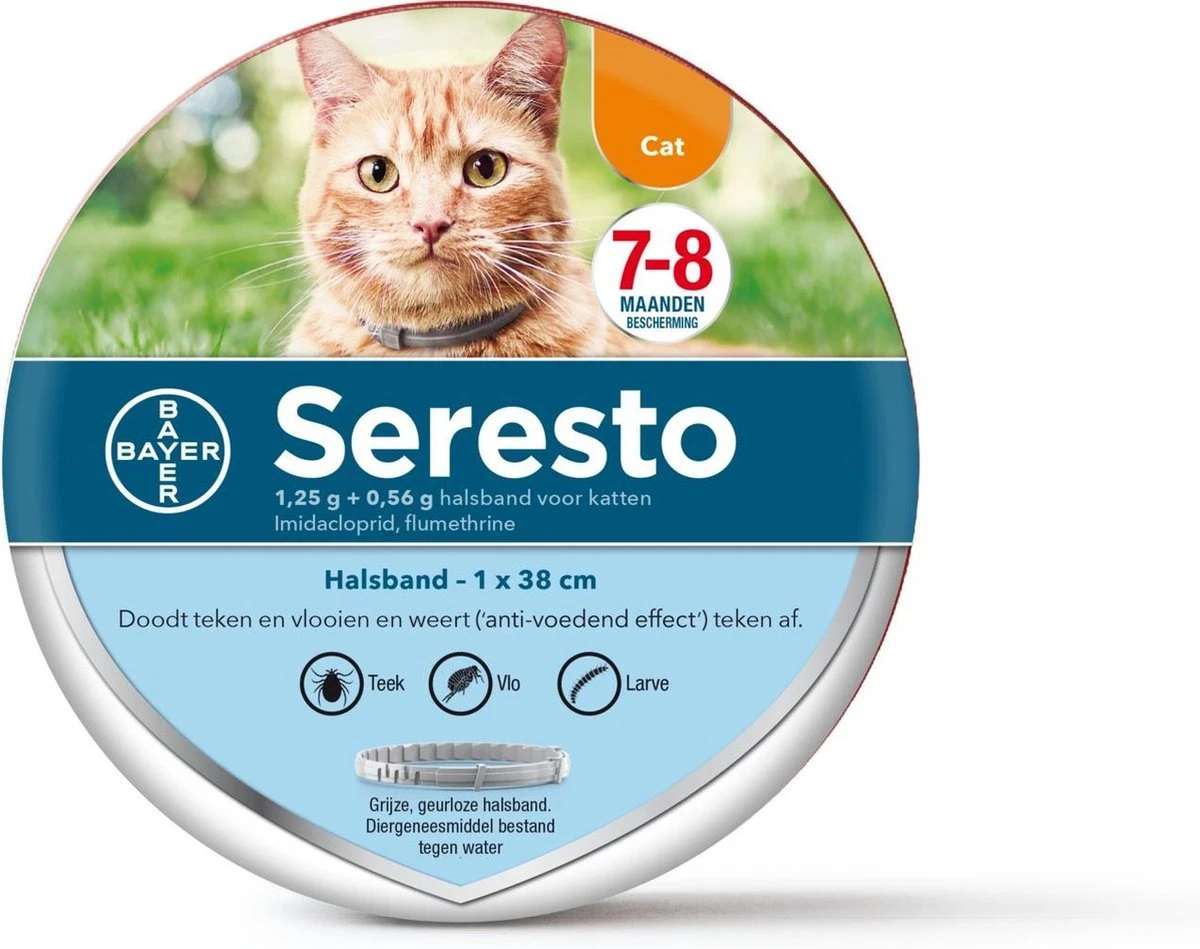 Seresto Teken- En Vlooienband - Anti Tekenmiddel - Kat - 38 Cm - Afbeelding 18