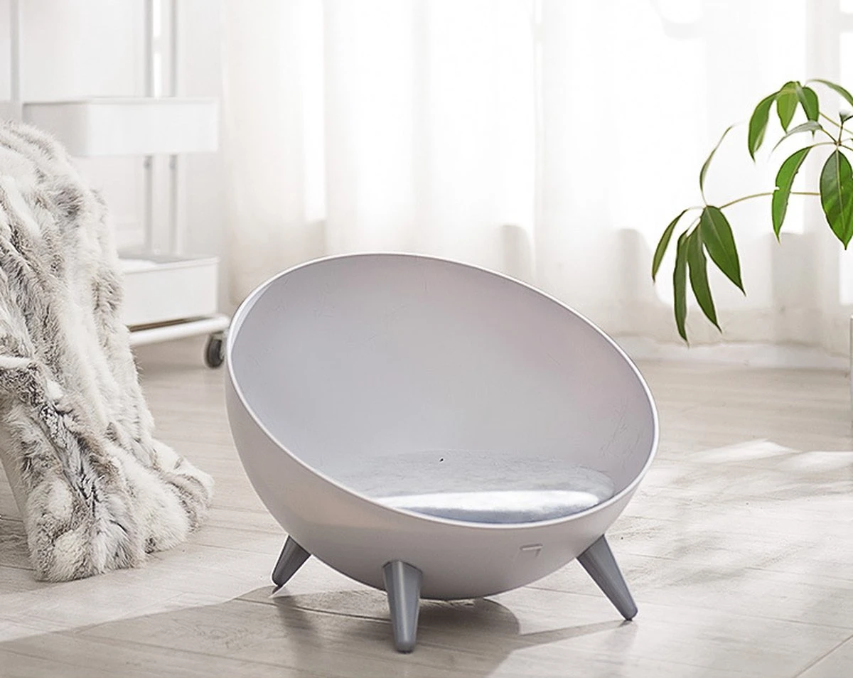 Cats&Co Hemisferische Designer Kattenstoel Kunststof Wit