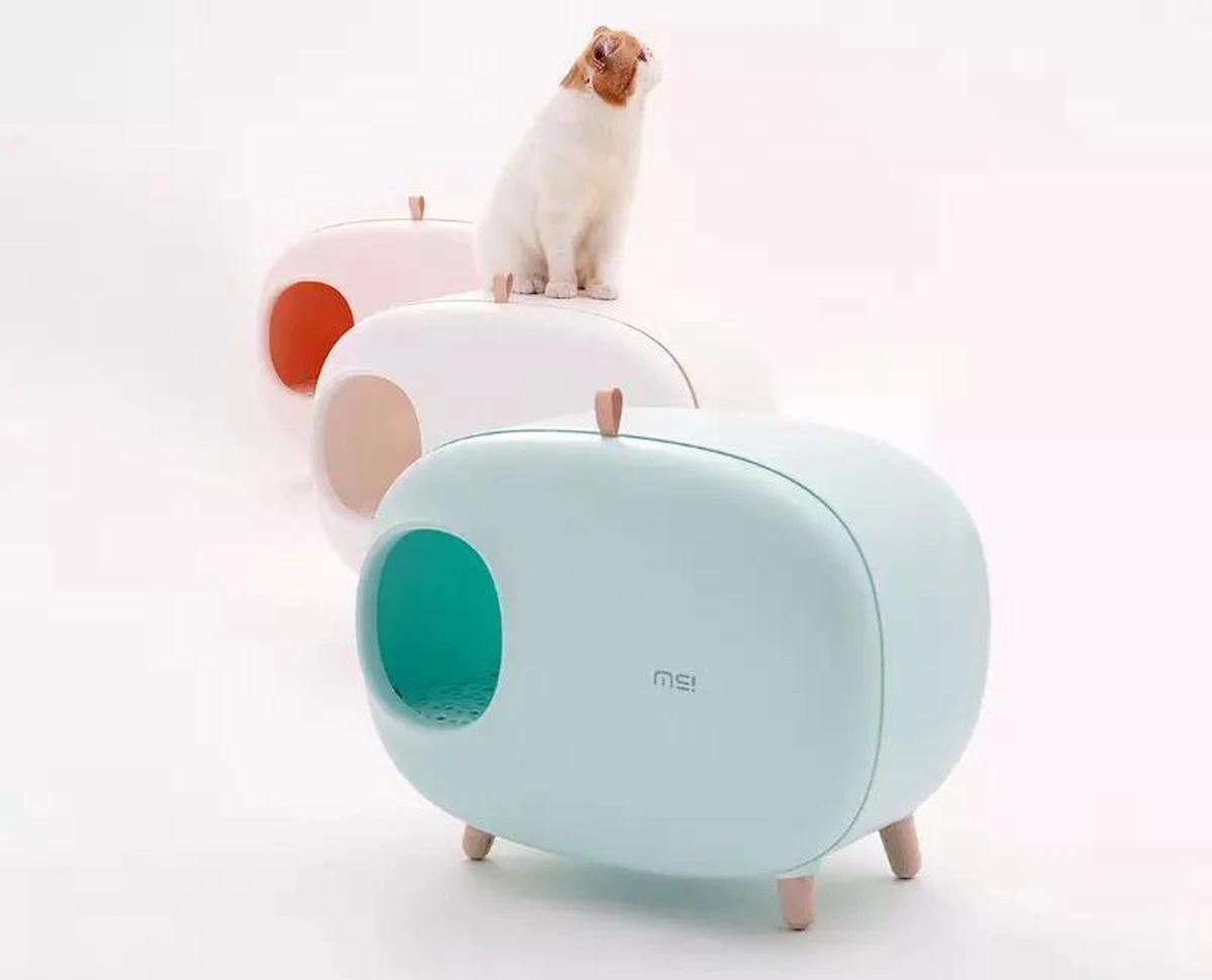 MakeSure Kattenbak Met Lade - Groen - 60 X 38 X 45 Cm - Design - Afbeelding 14