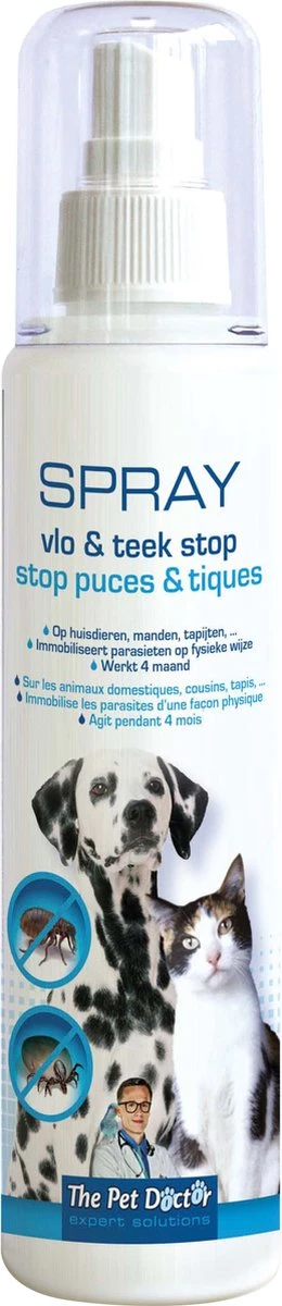 BSI The Pet Doctor - Vlo En Teek Stop Spray - Honden - Dierenverzorging - Voor De Afweer Van Teken, Vlooien En Andere Insecten Bij Honden En Katten - 200 Ml - Afbeelding 3