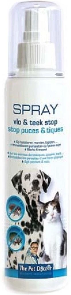 BSI The Pet Doctor - Vlo En Teek Stop Spray - Honden - Dierenverzorging - Voor De Afweer Van Teken, Vlooien En Andere Insecten Bij Honden En Katten - 200 Ml
