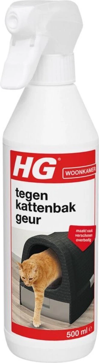 HG Tegen Kattenbakgeur - 500ml - Ongevaarlijk Voor Dier En Mens - Geurloos - Afbeelding 4