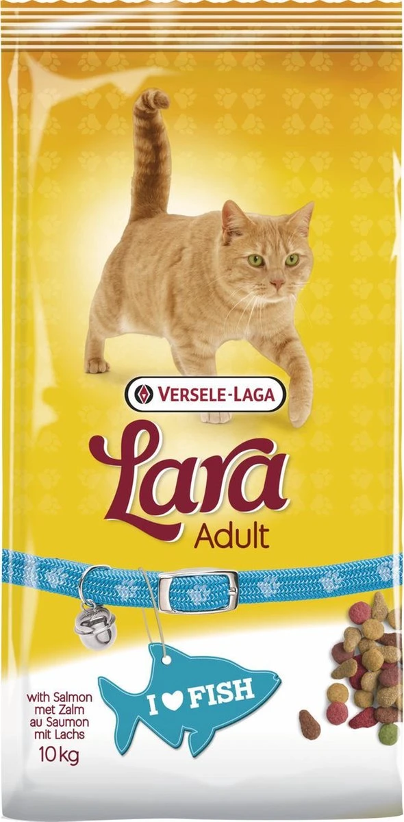 Versele-Laga Lara - Adult - Zalm - Kattenvoer - 10 Kg