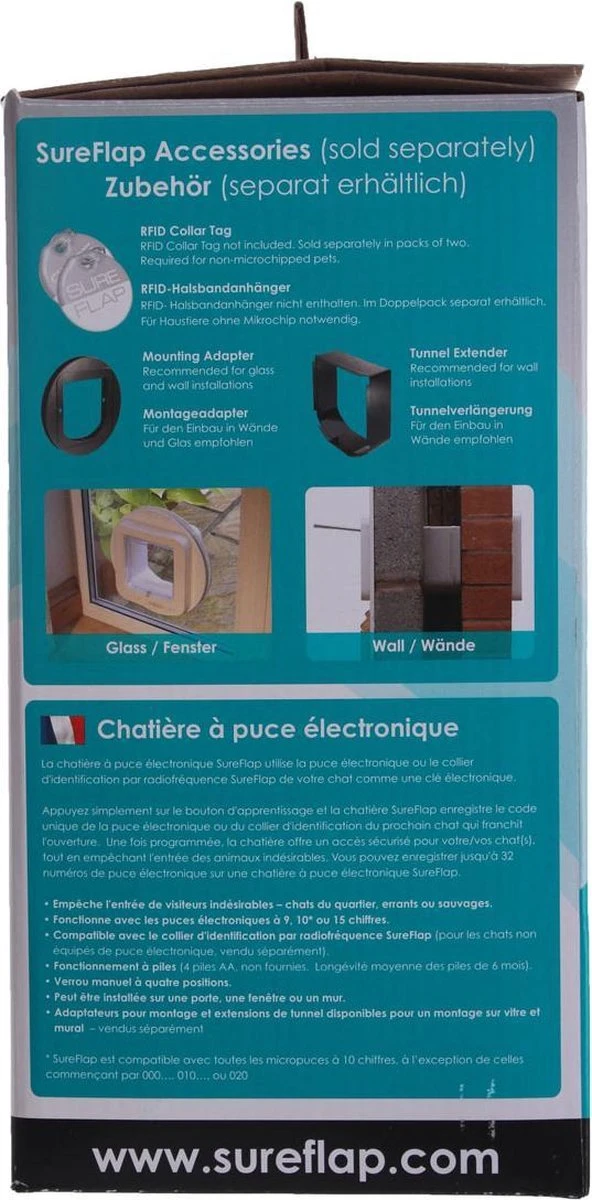 SureFlap Microchip Kattenluik M - Bruin - 12 X 14 Cm - Afbeelding 9