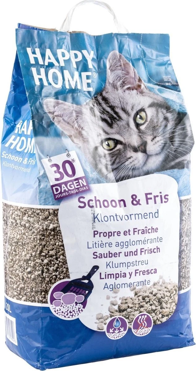 Happy Home Solutions Clumping Clean - Kattenbakvulling - 20 L
