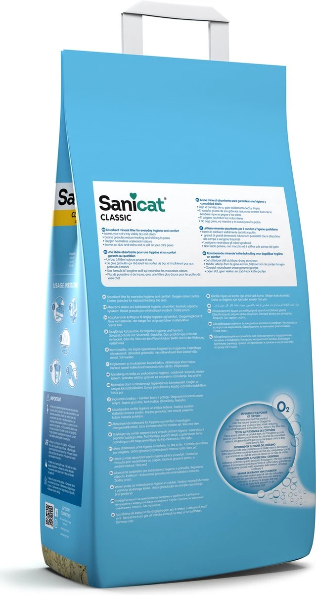 Sanicat Kattenbakvulling Clumping 16 Liter - Afbeelding 2