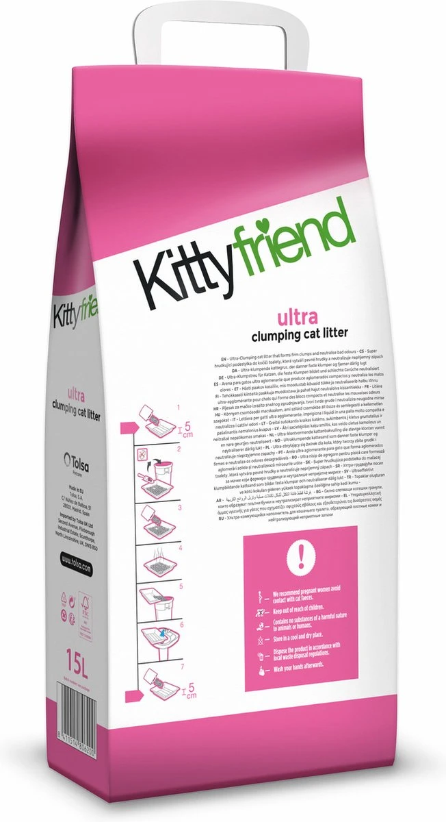Kitty Friend Ultra Kattenbakvulling 15 Liter - Afbeelding 2