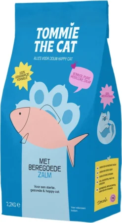 Tommie The Cat - 100% Graanvrije Brokken - Bomvol Verse Zalm - 2,2kg