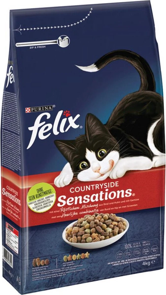 4x Felix Kattenvoer Countryside Sensations 4 Kg (16kg) - Afbeelding 2