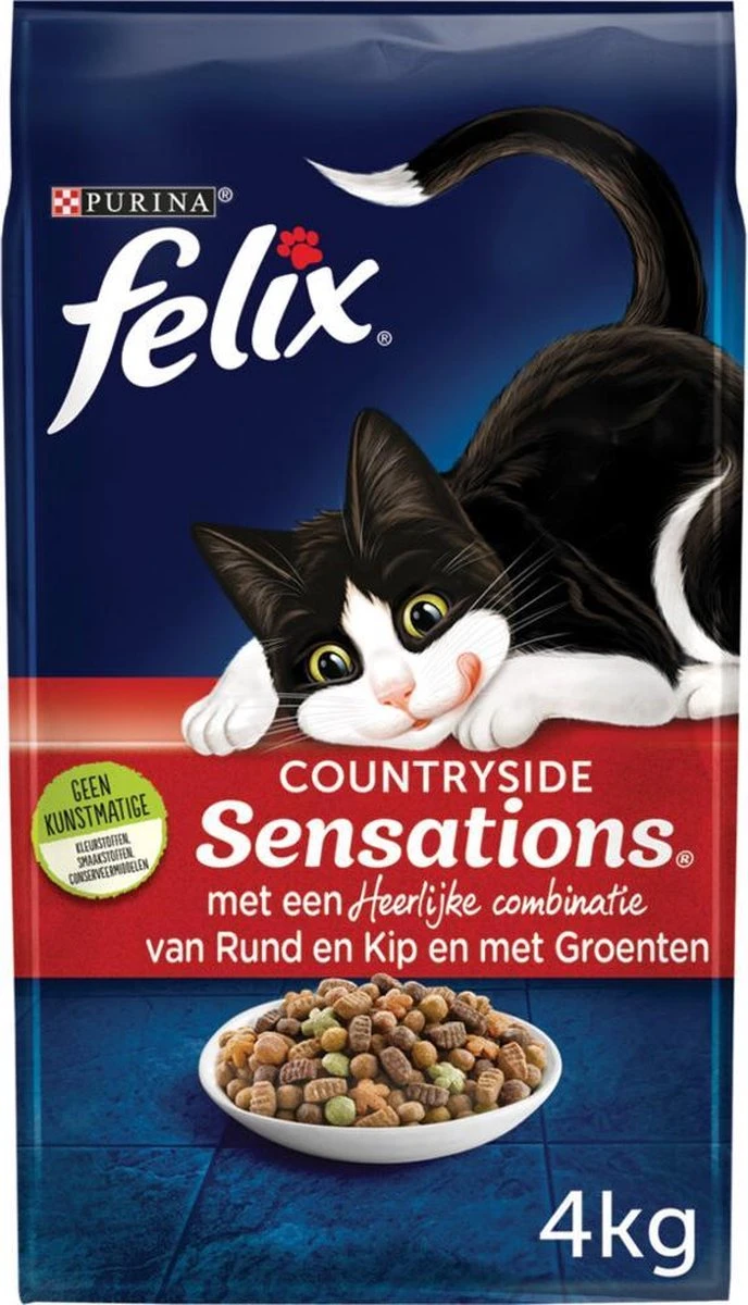 4x Felix Kattenvoer Countryside Sensations 4 Kg (16kg)