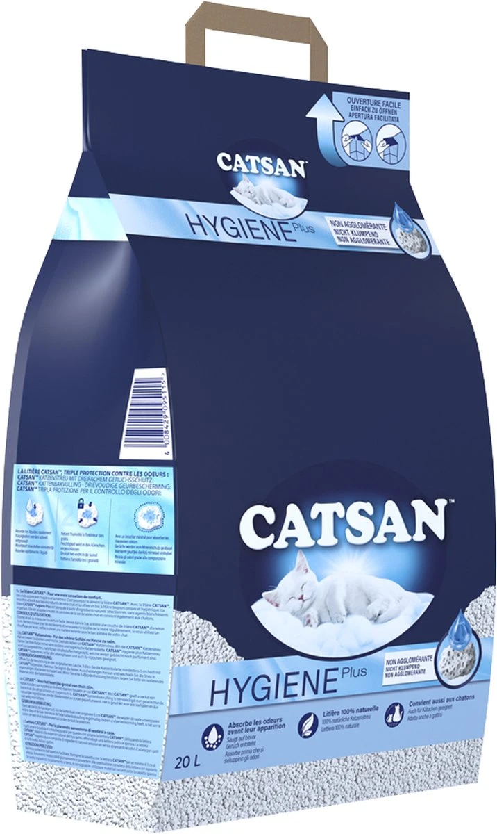 Catsan Hygiene Plus - Kattenbakvulling Geurabsorberend - 20 L - Afbeelding 10