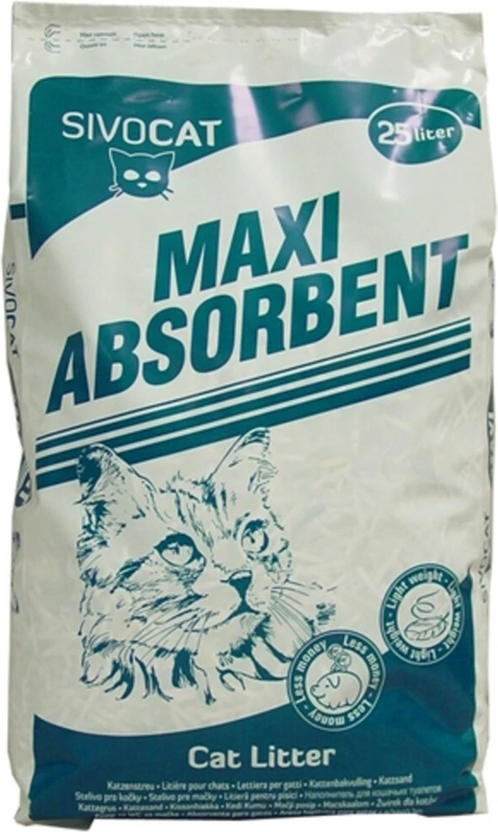 Sivocat Maxi Absorbent Kattenbakvulling - 25 L