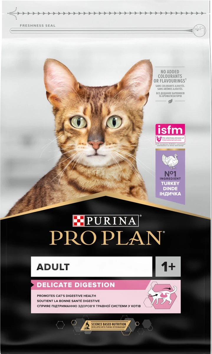 Pro Plan Adult Delicate Digestion - Kattenvoer - Kalkoen - 10 Kg