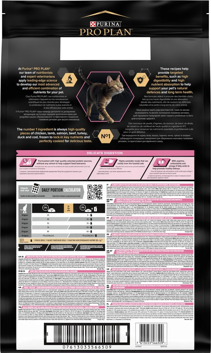 Pro Plan Adult Delicate Digestion - Kattenvoer - Kalkoen - 10 Kg - Afbeelding 2
