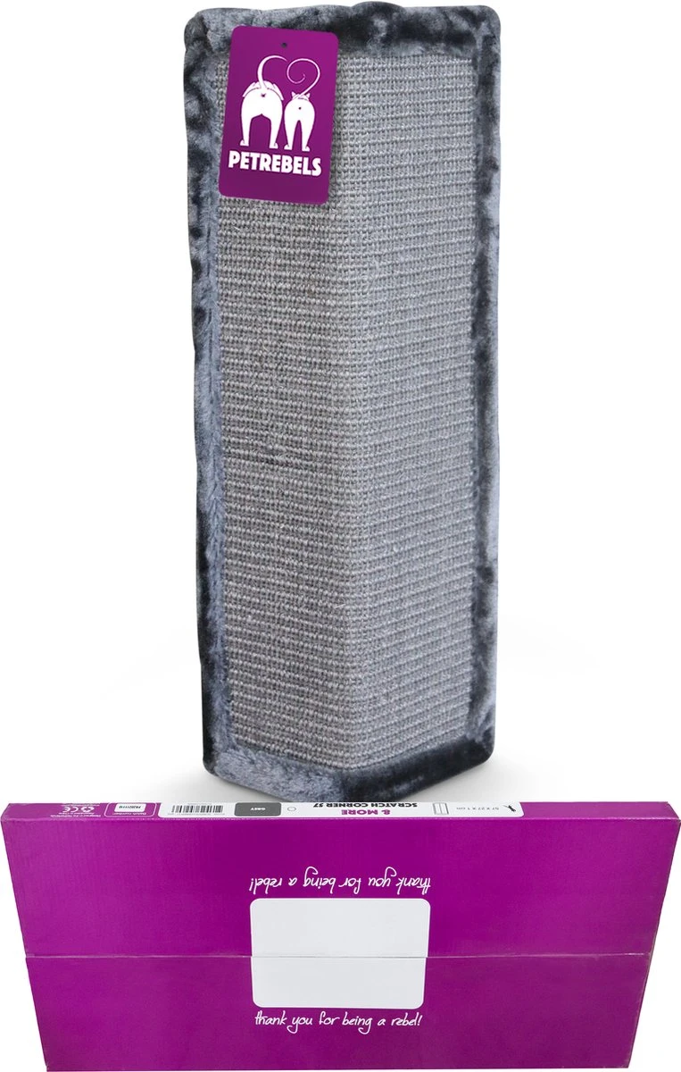 Petrebels Scratch Corner 57 Krabplank - Grijs - 57 Cm - Hoekmodel