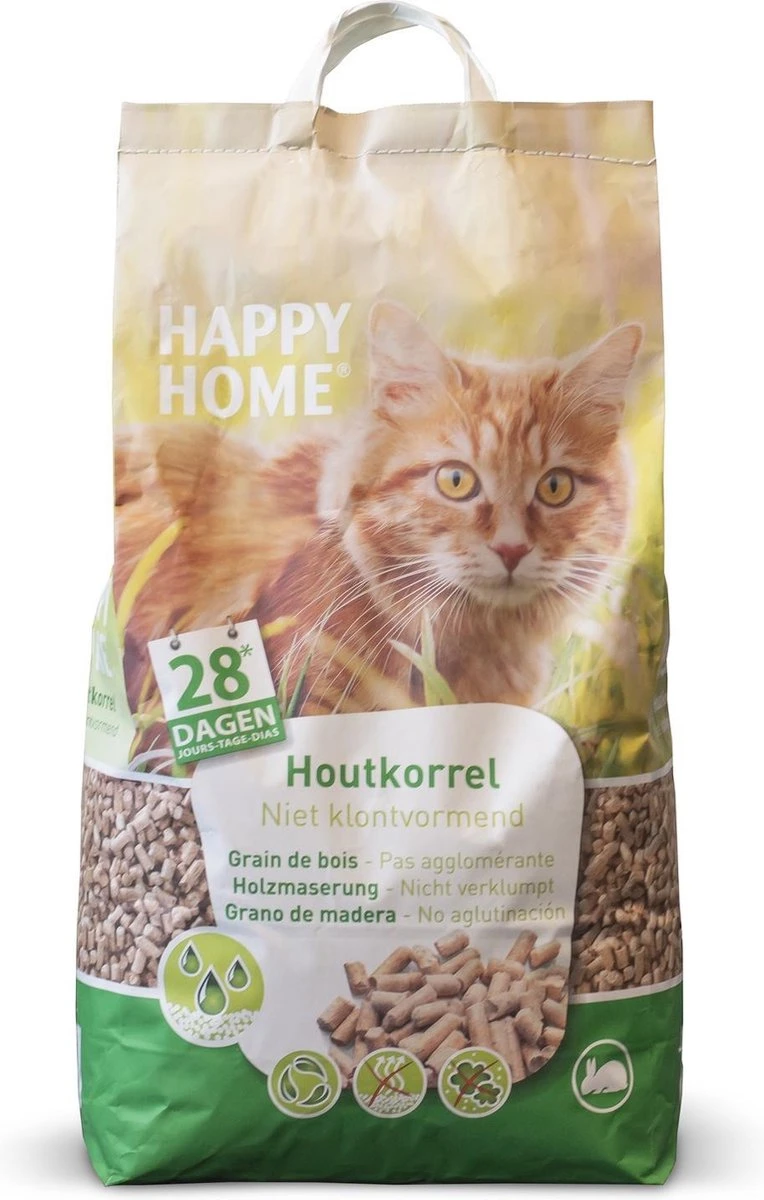 Happy Home Natural Wood - Kattenbakvulling - 20 L - Afbeelding 4