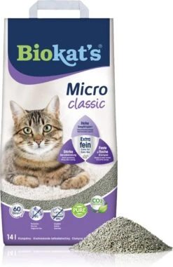 Biokat's Micro Classic - 14 L - Kattenbakvulling - Klontvormend - Zonder Geur