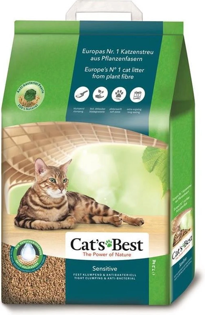 Cat's Best Sensitive - Kattenbakvulling - 20 L - Afbeelding 8