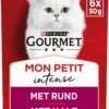 Gourmet Mon Petit Intense - Kattenvoer Natvoer - Vlees - 24 X 50 Gr